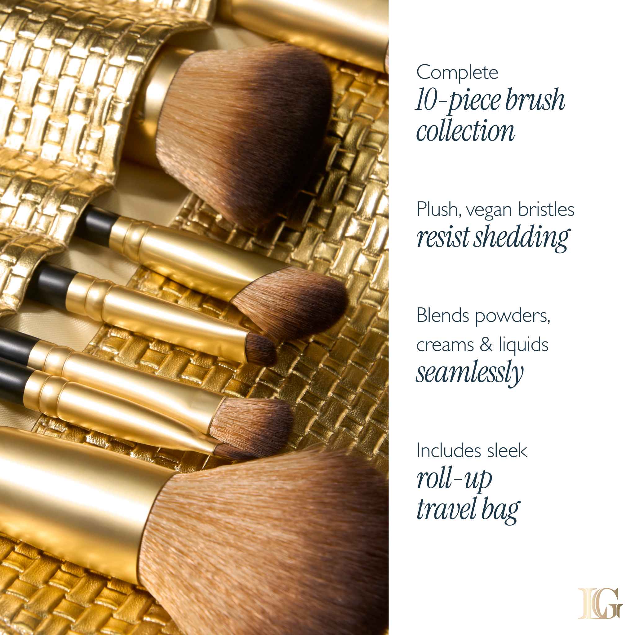 The Brush Vault Limited Edition Makeup Brush Collection (10 PC) - Image 5