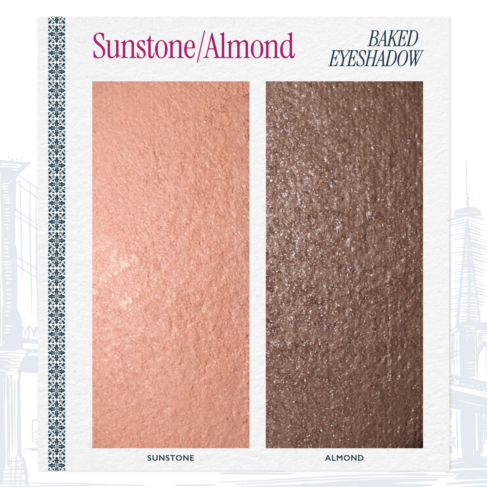 Baked Eyeshadow. Sunstone/Almond - Image 3